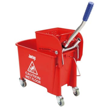 Rolemmer + Wringer | KENTUCKY | 20L | Rood (Kleurcodering), Verzenden, Nieuw in verpakking