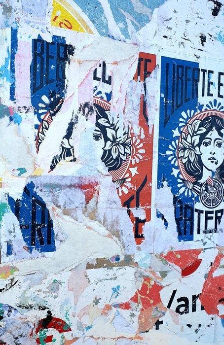 lasveguix (1986) - French Colors Obey, Antiquités & Art, Art | Peinture | Moderne