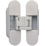 Onzichtbaar scharnier 3D verstelbaar 111x29mm zamak wit