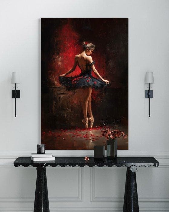 Off Axis - Crimson Reverie - Œuvre unique 1/1 - XL, Antiek en Kunst, Kunst | Designobjecten