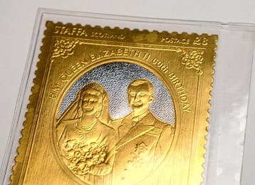Schotland. Medal HM Queen Elizabeth II 60th Birthday -