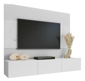 TM tvmeubel NovaFrame wit, Verzenden, Nieuw