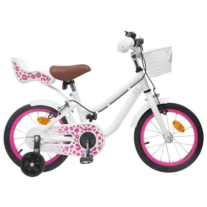 vidaXL Kinderfiets 14 Inch voor 3-5 jaar oud Wit, Vélos & Vélomoteurs, Vélos | Vélos de course, Envoi