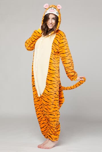 Onesie Tijger Pak Kostuum Oranje L-XL Tijgertje Tijgerpakje, Ophalen of Verzenden, Nieuw