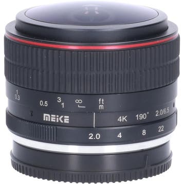 Tweedehands Meike MK 6.5mm f/2.0 Fuji X CM2771, Audio, Tv en Foto, Foto | Lenzen en Objectieven, Ophalen of Verzenden, Gebruikt