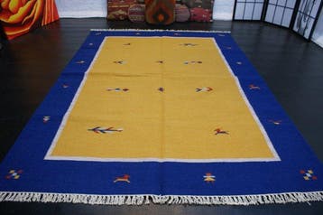 Tapis Kilim Gabbeh tissé à la main en laine, neuf - Tapis -