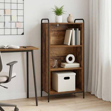 vidaXL Boekenkast 55,5 x 33 x 174 cm Bewerkt hout Oud hout, Verzenden