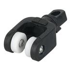 50x WENTEX® Eurotrack - Runner 2-wiel zwart, Musique & Instruments, Verzenden