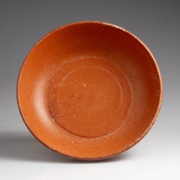 Oud-Romeins Terracotta Grote kom met rode engobe - 208 mm