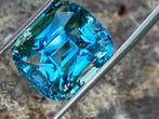 1 pcs Groen, Blauw Aquamarijn - 27.30 ct - Gemological
