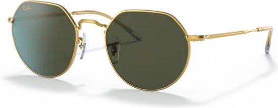 Ray-Ban Jack Unisex Zonnebril - RB3565 - Goud / Groen, Handtassen en Accessoires, Zonnebrillen en Brillen | Heren, Nieuw, Verzenden