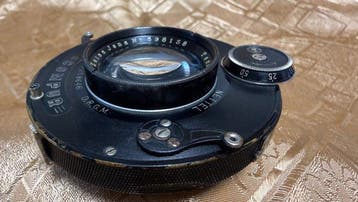 Carl Zeiss Tessar 4.5/15cm – Compur – Contessa-Nettel ca., Nieuw