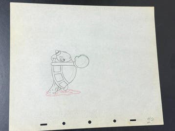 Walt Disney - Toby Tortoise Animatie Tekening - Toby