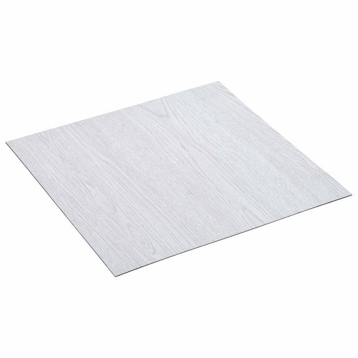 vidaXL Vloerplanken Wit Hout 5,11 m² 55 st PVC, Doe-het-zelf en Bouw, Vloerdelen en Plavuizen, Nieuw, Verzenden