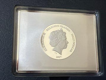 Îles Salomon. 1/2 Dollar 2017 Museum Collection The Tower of