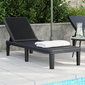 vidaXL Ligbed in 4 standen verstelbaar 155,5x57x28 cm, Verzenden