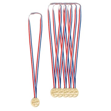 6 Medailles Winner 3.5cm, Hobby en Vrije tijd, Verzenden, Nieuw