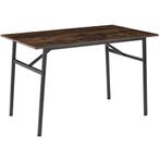 tectake Eetkamertafel Swansea 120x75x76cm - Industrieel hout, Verzenden, Nieuw