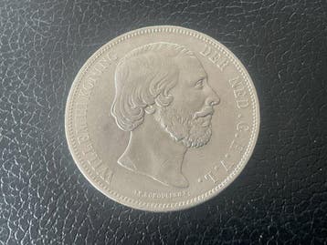 Nederland. Willem III. 2 1/2 Gulden 1872 (Zonder, Timbres & Monnaies