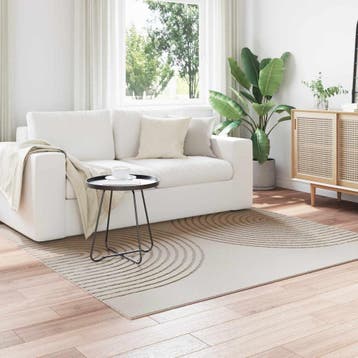 vidaXL Vloerkleden Vierkant GALATI Crème 200 x 200 cm, Verzenden