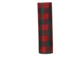 Decostof tafelloper tartan rood-groen grote blokken, Nieuw