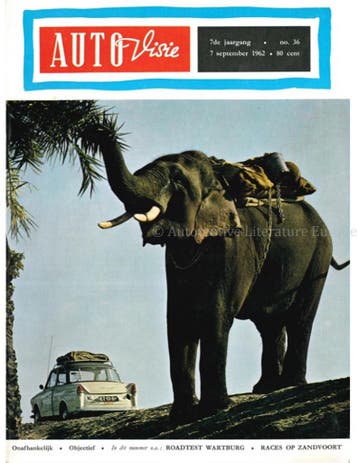1962 AUTOVISIE MAGAZINE 36 NEDERLANDS, Ophalen of Verzenden