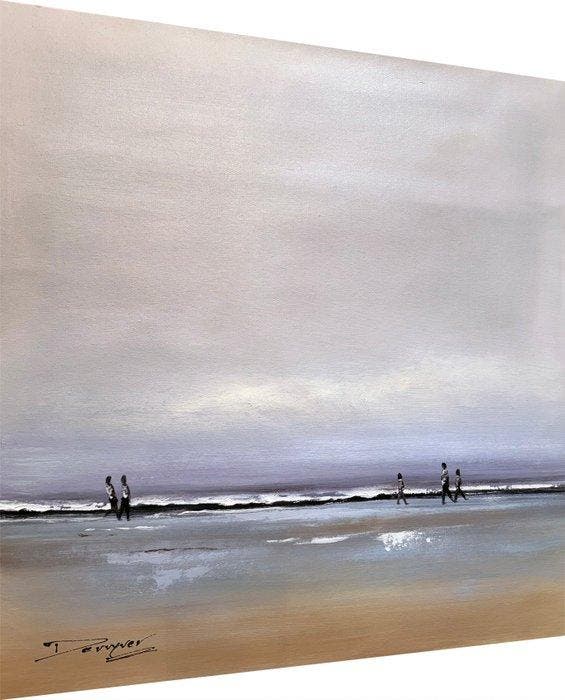 Philippe Deruyver (1971) - Mirage Maritime - Marée Haute sur, Antiquités & Art, Art | Peinture | Classique