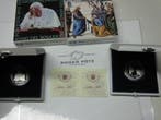 15 Euro Vatikan 5 + 10 Euro 2003 zilver Pp Rosenkranzjahr..., Postzegels en Munten, Munten | Europa | Euromunten, Verzenden, België