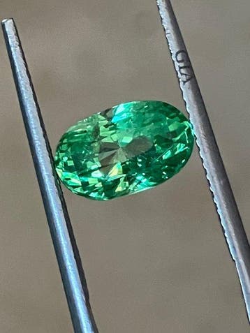 1 pcs Groen Tsavoriet - 2.54 ct - Gemological Institute of