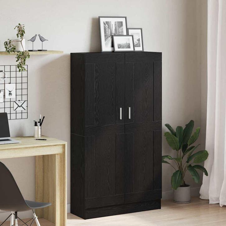 vidaXL Boekenkast 3-laags 82,5 x 30,5 x 150 cm Bewerkt hout, Huis en Inrichting, Kasten | Boekenkasten, Nieuw, Verzenden