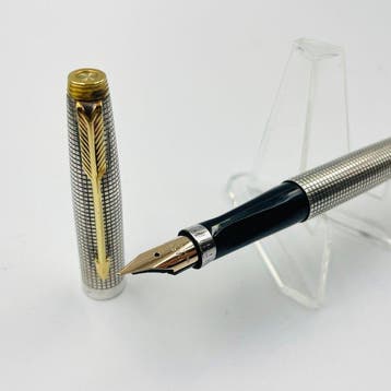 Parker - Solid Sterling Silver Cap & Barrel 14K Gold Nib -, Verzamelen, Nieuw