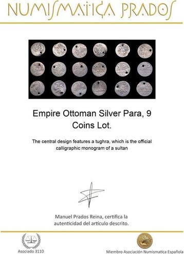 Ottomaanse Rijk. Lot of 9 Coins Para (Zonder minimumprijs)