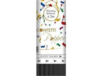 Gekleurde Confetti Kanon 11cm, Verzenden