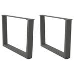 vidaXL Salontafelpoten 2 st V-vormig 70x(42-43,3) cm staal, Verzenden, Nieuw