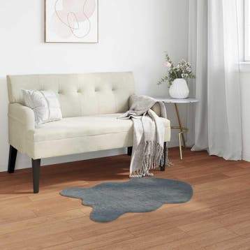 vidaXL Antislip vloerkleed van imitatie konijnenbont OLITE, Verzenden