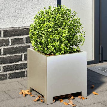 vidaXL Plantenbakken 2 st 30x30x30 cm roestvrij staal, Verzenden, Nieuw