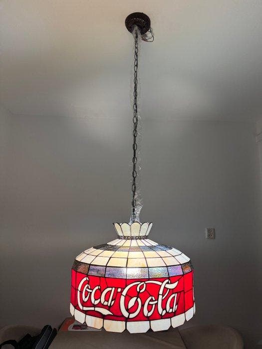 Extravagante XXL Tiffany stijl hanglamp - CEILING COLA, Antiquités & Art, Art | Objets design