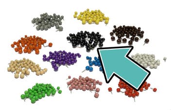 Set punaises met bolle kop in doosje (zwart, 50 stuks), Doe-het-zelf en Bouw, Verzenden, Nieuw