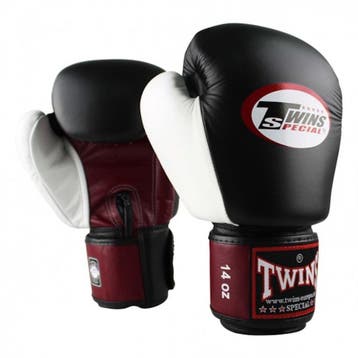 Twins Special Twins (Kick)Bokshandschoenen BGVL 4 Zwart Rood, Sports & Fitness, Boxe, Verzenden