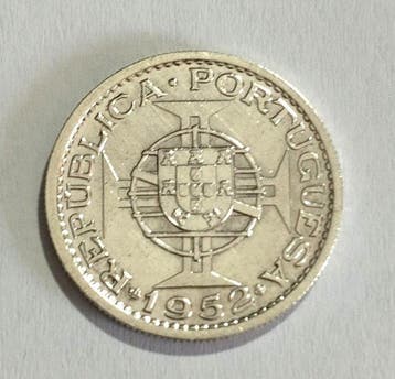 Portugees-Guinea. Republic. 10 escudos - 1952 (Zonder