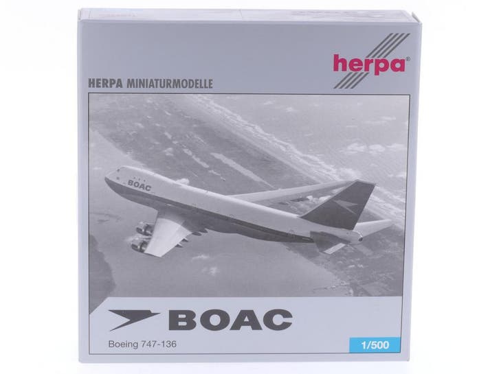 Schaal 1:500 Herpa 503174 BOAC Boeing 747-136 Reg. G-AWND..., Hobby & Loisirs créatifs, Modélisme | Avions & Hélicoptères, Enlèvement ou Envoi