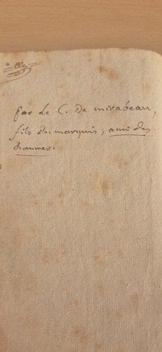 Honoré-Gabriel Riqueti, comte de Mirabeau - Des Lettres de