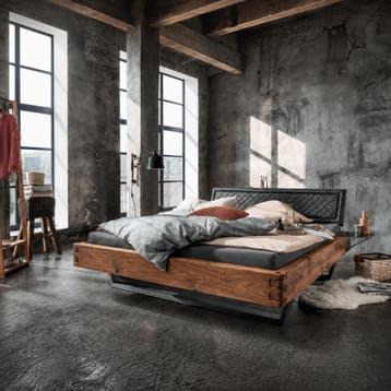 TPT Möbel Runa Massief Eiken Balkenbed - 180 x 210, Nieuw
