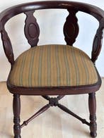 Fauteuil - Noyer - À pozzetto fin du XIXe siècle, Antiek en Kunst