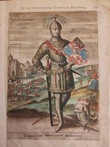 Cornelis Martin (1567-1621) - Carlo il Temerario, XXIX Conte, Antiek en Kunst