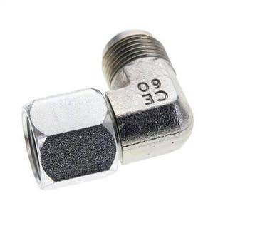 Raccord Anglé JIC 90Degrés UNF 7/8-14 Mâle X Femelle Acier, Verzenden