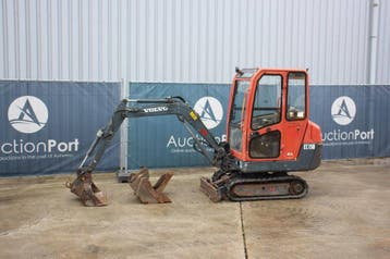 Veiling: Minigraver Volvo EC15B XTV Diesel 11kW 2006, Ophalen
