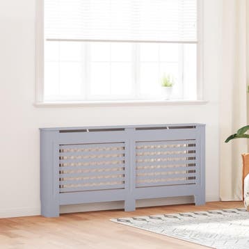 vidaXL Radiatorombouw 172x19x81,5 cm MDF antraciet, Verzenden