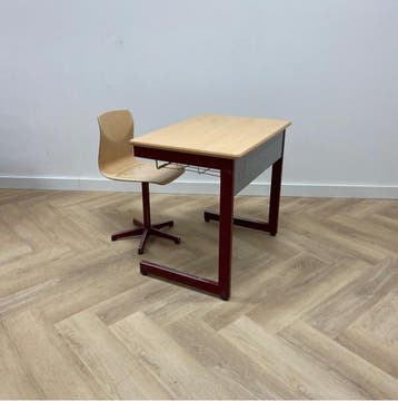 complete schoolset Galvanitas 10 stuks tafels + stoelen, Huis en Inrichting, Gebruikt, Vijf, Zes of meer stoelen