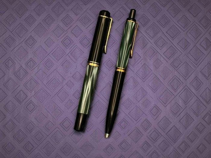 Pelikan - Classic M200 Green Marbled Set – Pluma, Verzamelen, Pennenverzamelingen